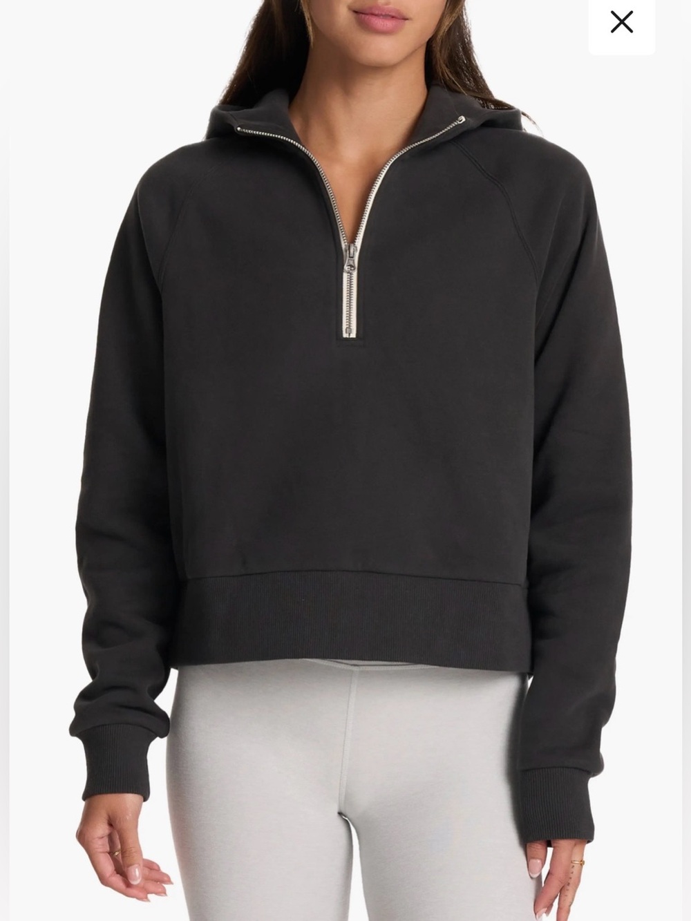 Vuori Small Black Restore Half-Zip Hoodie. 🖤⚡️
